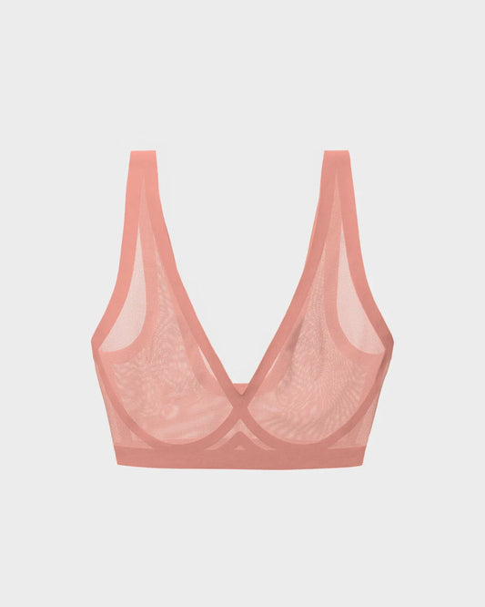 Dusty Rose Sheer Bralette