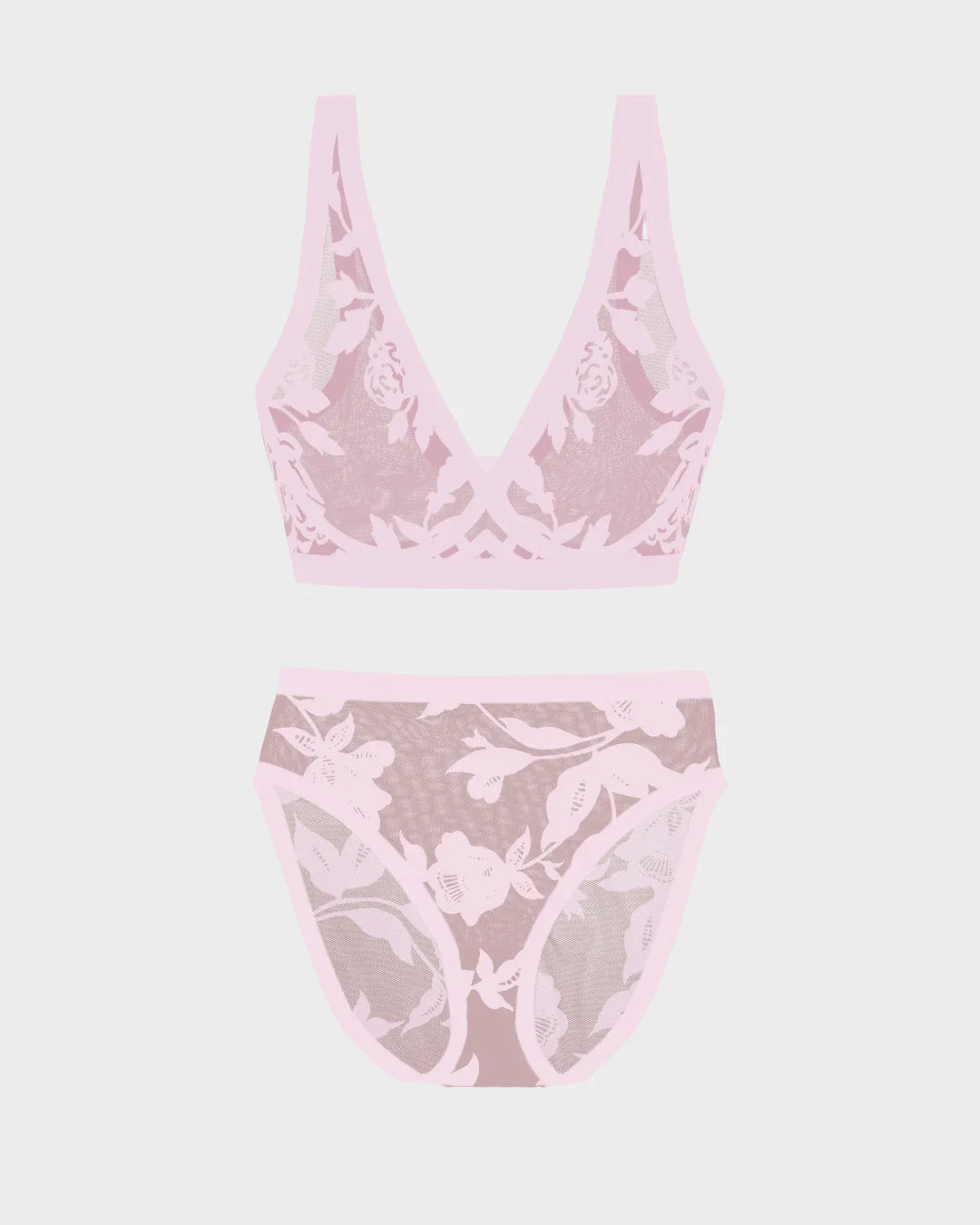 Madam Chic Sheer Bralette and High-Cut Set