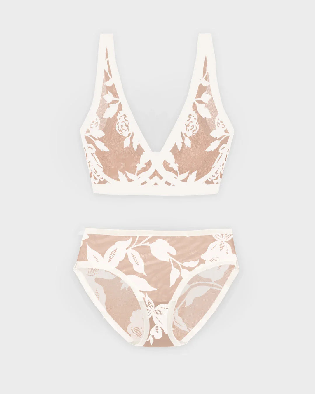 Madam Lux Sheer Bralette and Brief Set