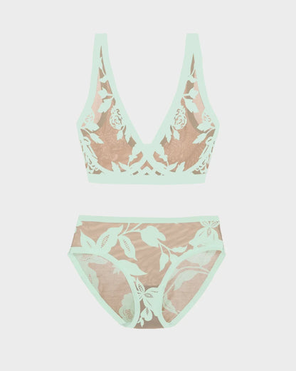 Madam Muse Sheer Bralette and Brief Set