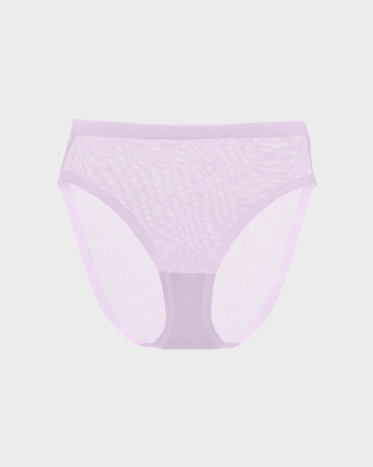 Pastel Lilac Sheer High Cut